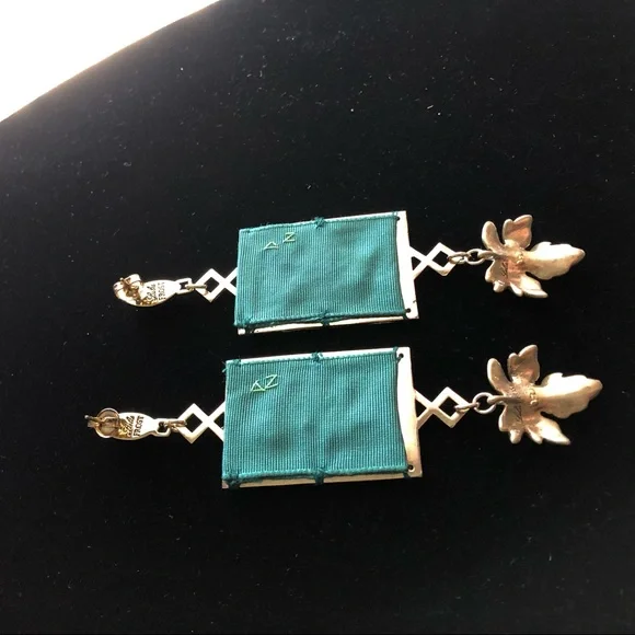 Lulu Frost hand-Embroidered Earrings